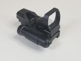 Red and Green Dot Reflex Sight with Laser 1x22x33