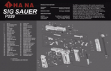 11"x17" Sig Sauer P229 Schematic- Stitched