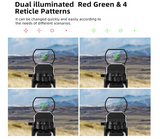 Red and Green Dot Reflex Sight 1x22x33