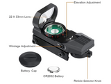 Red and Green Dot Reflex Sight 1x22x33