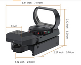 Red and Green Dot Reflex Sight 1x22x33