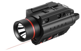 COMBO 650nm Red Laser and 260lm Flashlight with Picatinny Rail Mount on it